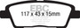 EBC DP31881C - 10-11 Hyundai Genesis 3.8 Redstuff Rear Brake Pads