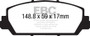 EBC UD1625 - 12+ Acura RDX 3.5 Ultimax2 Front Brake Pads