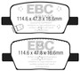 EBC DP53064NDX - 2015+ Chevrolet Camaro 3.6L (w/Brembo Brakes) Bluestuff Rear Brake Pads