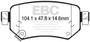 EBC UD1874 - 2016+ Mazda 6 2.5L Ultimax2 Rear Brake Pads