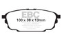 EBC DP41700R - 01-04 Mazda Protege 2.0 (Rear Rotors) Yellowstuff Rear Brake Pads