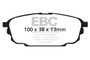 EBC UD892 - 01-04 Mazda Protege 2.0 (Rear Rotors) Ultimax2 Rear Brake Pads