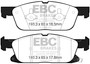 EBC DP33072C - 2016+ Lincoln Continental (10th Gen) 2.7L Twin Turbo Redstuff Front Brake Pads