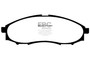 EBC DP71316 - Greenstuff 7000 brake pads for truck/SUV with ceramic pad characteristics