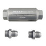 Deatschwerks 8-03-70C-010K-8 - 8AN 10 Micron 70mm Compact In-Line Fuel Filter Kit