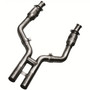 Kooks 1131H260 - 1-3/4" Header and 2-1/2" GREEN Catted H-Pipe Kit. 2005-2010 Mustang GT 4.6L 3V