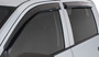 Stampede 60102-2 - 2014-2018 Chevy Silverado 1500 Crew Cab Pickup Tape-Onz Sidewind Deflector 4pc - Smoke