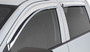 Stampede 6068-8 - 2007-2013 Chevy Silverado 1500 Extended Cab Pickup Tape-Onz Sidewind Deflector 4pc Chrome