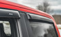 Auto Ventshade (AVS) 94407 - 05-18 Nissan Frontier Crew Cab Ventvisor Outside Mount Window Deflectors 4pc - Smoke