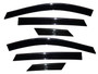 Auto Ventshade (AVS) 796003 - 10-17 Cadillac SRX Ventvisor Low Profile Deflectors 6pc - Smoke w/Chrome Trim