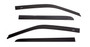 Auto Ventshade (AVS) 194805 - 2019 Chevrolet Silverado 1500 Crew Cab Pickup Ventvisor In-Channel 4pc - Smoke