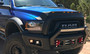 Auto Ventshade (AVS) 753163 - 2019 Dodge Ram 1500 Aeroskin Low Profile Hood Shield w/ Lights - Black