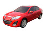 Auto Ventshade (AVS) 620012 - 10-13 Mazda 3 (Grille Fascia Mount) Aeroskin Low Profile Hood Shield - Chrome