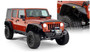 Bushwacker 10918-07 - 07-18 Jeep Wrangler Unlimited Flat Style Flares 4pc 4-Door Sport Utility Only - Black