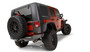 Bushwacker 10918-07 - 07-18 Jeep Wrangler Unlimited Flat Style Flares 4pc 4-Door Sport Utility Only - Black