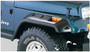 Bushwacker 10057-07 - 87-95 Jeep Wrangler Cutout Style Flares 2pc Cutting Optional Not Renegade - Black