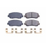 PowerStop NXT-1623 - Power Stop-Front Next Gen Carbon Fiber-Ceramic Brake Pads with Hardware Kit