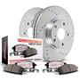 PowerStop NXT-1543 - Power Stop-Front Next Gen Carbon Fiber-Ceramic Brake Pads with Hardware Kit