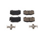 PowerStop NXT-1718 - Power Stop-Rear Next Gen Carbon Fiber-Ceramic Brake Pads with Hardware Kit