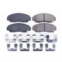 PowerStop NXT-787 - Power Stop-Front Next Gen Carbon Fiber-Ceramic Brake Pads with Hardware Kit