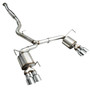 AWE 3015-42098 - 2015+ Subaru WRX VA Sedan Touring Edition Exhaust - Chrome Silver Tips (102mm)