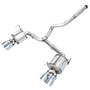 AWE 3015-42104 - Subaru STI VA / WRX GV / STI GV Sedan Touring Edition Exhaust - Chrome Silver Tip (102mm)