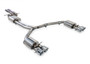 AWE 3015-42072 - Audi C7.5 A6 3.0T Touring Edition Exhaust - Quad Outlet Chrome Silver Tips