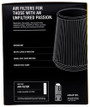 Airaid 725-473 - Universal Air Filter - Cone 6in F x 10-1/4x7-5/16in B x 5-5/8x2-5/8in T x 6-1/2in H-Synthamax