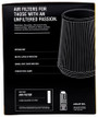 Airaid 704-469 - Universal Air Filter - Cone 6in Flange x 7-1/4in Base x 5in Top x 9in Height - Synthaflow