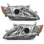 Anzo 121551 - 2007-2009 Toyota Camry Projector Headlight Chrome Amber (OE Replacement)