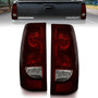 Anzo 211184 - 2003-2006 Chevrolet Silverado 1500 Taillights Taillights Dark Red/Clear Lens (OE Style) (Pair)
