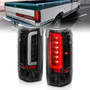 Anzo 311350 - 1987-1996 Ford F-150 LED Taillights Black Housing Clear Lens (Pair)