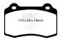 EBC DP81140RP1 - Racing 92-99 Dodge Viper RP-1 Front/Race Rear Brake Pads (Pair Only)