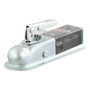CURT 25153 - 2" Straight-Tongue Coupler with Posi-Lock (2" Channel, 3,500 lbs, Zinc)