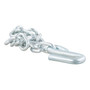 CURT 80300 - 27" Safety Chain with 1 S-Hook (7,000 lbs, Clear Zinc)