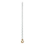 CURT 80302 - 35" Safety Chain with 1 Clevis Hook (7,800 lbs, Clear Zinc)