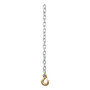 CURT 80315 - 35" Safety Chain with 1 Clevis Hook (16,200 lbs, Yellow Zinc)