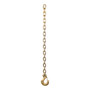 CURT 80316 - 35" Safety Chain with 1 Clevis Hook (24,000 lbs, Yellow Zinc)