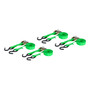 CURT 83016 - 16' Dark Green Cargo Straps with S-Hooks (300 lbs, 4-Pack)