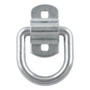 CURT 83742 - 3" x 3" Surface-Mounted Tie-Down D-Ring (3,600 lbs, Clear Zinc)