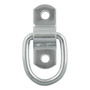 CURT 83730 - 1" x 1-1/4" Surface-Mounted Tie-Down D-Ring (1,200 lbs, Clear Zinc)