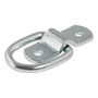 CURT 83730 - 1" x 1-1/4" Surface-Mounted Tie-Down D-Ring (1,200 lbs, Clear Zinc)