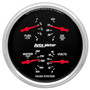 AutoMeter 1410 - Designer Black 5in Quad Gauge - Fuel Level / Oil Pressure / Water Temperature / Voltmeter