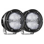 Rigid 36400 - 360-Series 4in LED Off-Road Diffused Beam - RGBW Backlight (Pair)
