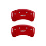 MGP 10203RMGPRD - Rear set 2 Caliper Covers Engraved Rear  Red finish silver ch
