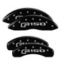 MGP 10219SF16BK - 4 Caliper Covers Engraved Front & Rear Oval Logo/Ford Black Finish Silver Char 2013 Ford F-150