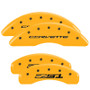 MGP 13084SZ51YL - 4 Caliper Covers Engraved Front Corvette C7 Engraved Rear Z51/2015 Yellow finish black ch
