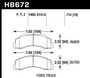 Hawk HB672U.714 - 10-14 / 17-20 Ford F-150 Front DTC-70 Brake Pads