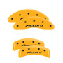 MGP 20130SACCYL - 4 Caliper Covers Engraved Front Accord Engraved Rear Accord Yellow finish black ch