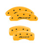 MGP 20207SACCYL - 4 Caliper Covers Engraved Front Accord Engraved Rear Accord Yellow finish black ch
